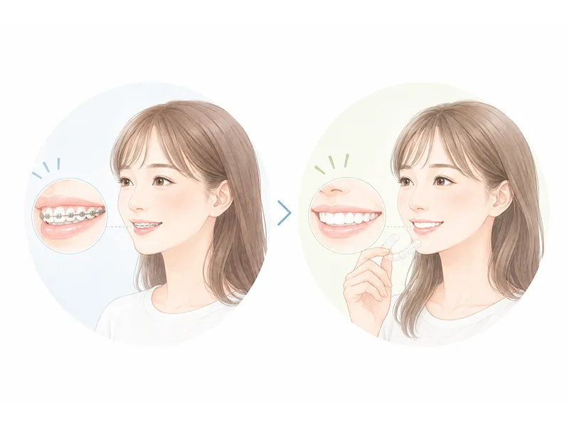 矯正中も目立たないインビザライン