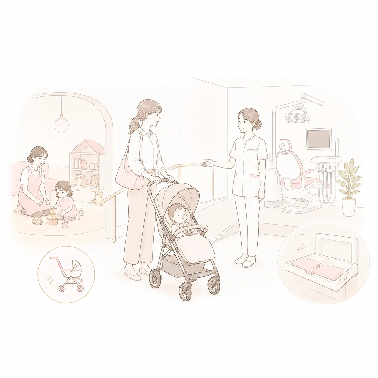 お子様連れの診察について