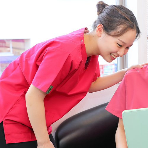 スタッフ同士の間でも「ありがとう」